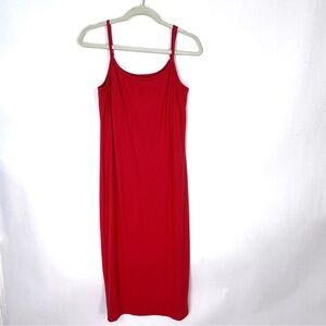 GAP Modern Dress Red Sleeveless Adjustable Strap Slip Dress Sz medium